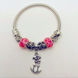 Bracelet moonstruck girl and boy silver tone.